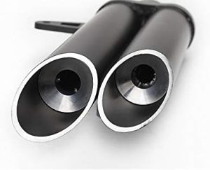 High Quality Motorcycle TOCE Aluminum Double Pipe Small Medium Large Exhaust Dual Twin Muffler Silencer