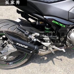 High Quality Motorcycle TOCE Aluminum Double Pipe Small Medium Large Exhaust Dual Twin Muffler Silencer (2)