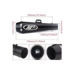 Motorcycle M4 Exhaust Black Silver Titanium Multi Muffler Slip On Loud Silencer