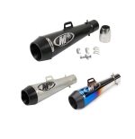 Motorcycle M4 Exhaust Black Silver Titanium Multi Muffler Slip On Loud Silencer