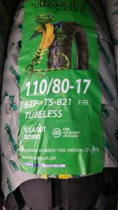 Timsun Tubeless Tyre 110-80-17 TS-821 Tire