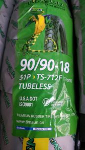 Timsun Tubeless Tyre 90-90-18 TS-712F Tire