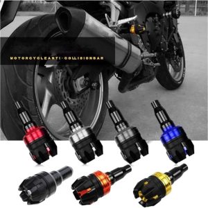 Motorcycle Frame Slider Skid Guard Aluminum Alloy & Rubber Crash Guard Protector RS02