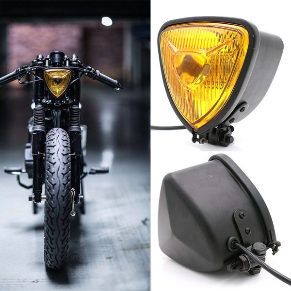 Motorcycle Custom Chopper Bobber Cafe Headlight Headlight Alloy
