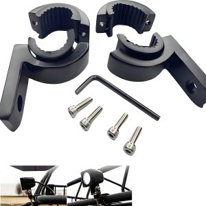 Motorcycle LED Headlight Clamps Extension Brackets Aux Light Mount