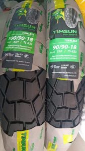 Timsun Tubeless Tyre Dual Sports Tires Set For Yamaha YBR125G YBR125 YB125Z DX