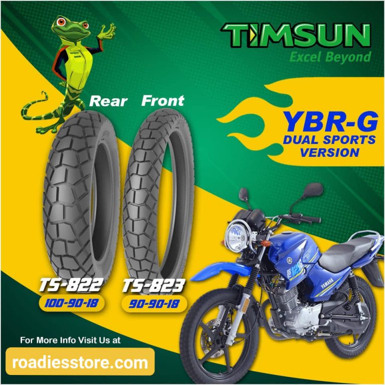 yamaha ybr tyre size