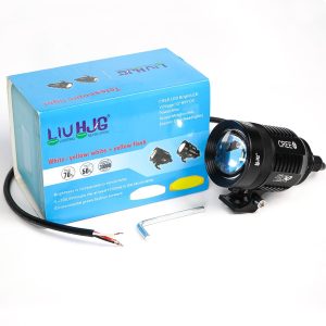 HJG CREE KZ30 Dual Color Yellow + White Light With Zoom Adjustment Lock Fog Light