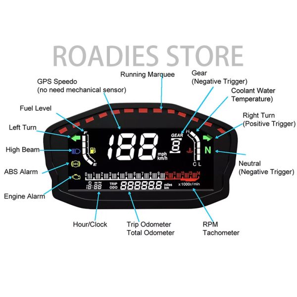 Motorcycle Digital Meter infinity Display New For Yamaha Honda Suzuki