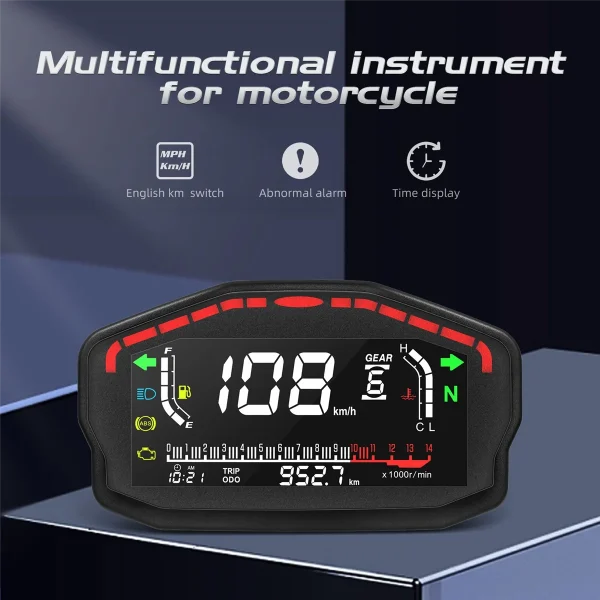 Motorcycle Digital Meter infinity Display New For Yamaha Honda Suzuki