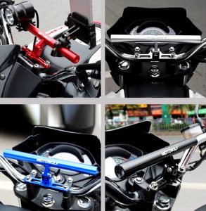 Universal Handle Center RodExtension Multi Bar Holder Clamp Bar Aluminum Alloy Handle Mount