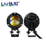 LIU HJG Mercedes Grill Shape D1 Projector Lens With Heavy Duty LED Light White Yellow Metal Body Motorcycle Jeep Outdoor