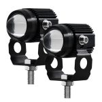 LIU HJG Mini Driving LED Light White + Yellow Fog Light Motorcycle Jeep Car 2pc