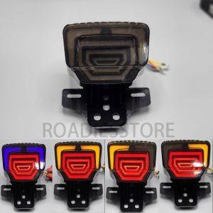 Honda LED Smoke Back Light Tail Light with Indicators Turn Signal Fancy Sporty For Honda CD70 & CG125