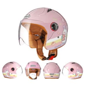 BSDDP Kids Children Baby Motorcycles Safety Helmet Sweet rabbit High Quality 45-52cm Size