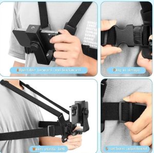 Universal Gopro Action Cam and Mobile Holder Chest Mount adjustable