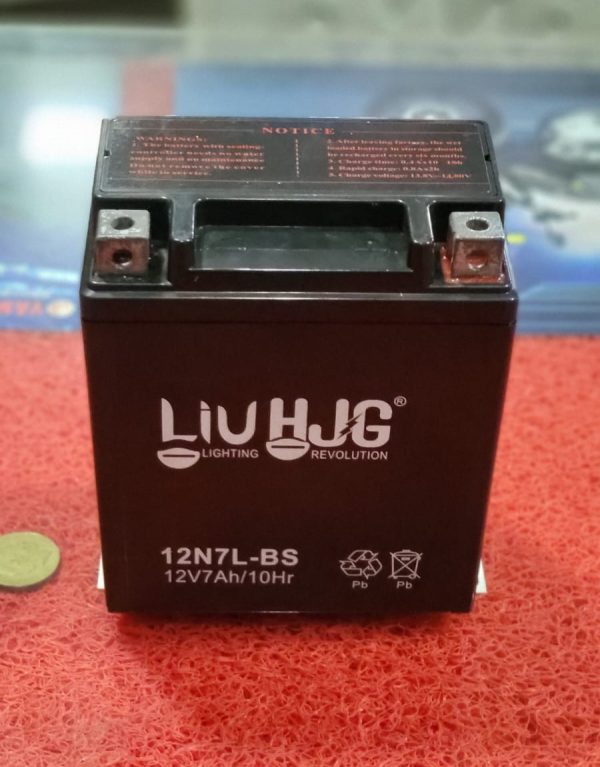 HJG Dry Battery 7amp 12v For Yamaha YBR - YB125Z YB125G Honda CB150F Suzuki GR150