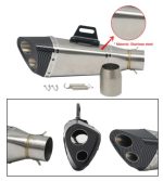 Akrapovic Twin Port Exhaust A16 High Quality Muffler Silencer Bass Loud Motorcycle