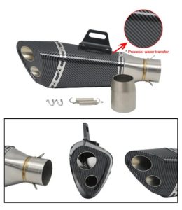 Akrapovic Twin Port Exhaust A16 High Quality Muffler Silencer Bass Loud Motorcycle