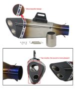 Akrapovic Twin Port Exhaust A16 High Quality Muffler Silencer Bass Loud Motorcycle