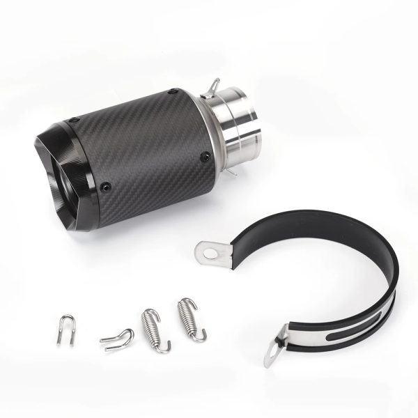 Motorcycle Exhaust Shorty Mini E32 Carbon Fiber Small High Quality and Loud Bass