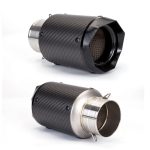 Motorcycle Exhaust Shorty Mini E32 Carbon Fiber Small High Quality and Loud Bass