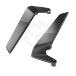 New Universal Motorcycle Kawasaki H2 Wing Style Side View Rear Mirrors CNC Machined High Quality White Glass