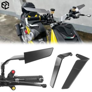 New Universal Motorcycle Kawasaki H2 Wing Style Side View Rear Mirrors CNC Machined High Quality