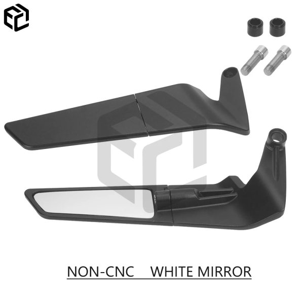 New Universal Motorcycle Kawasaki H2 Wing Style Side View Rear Mirrors CNC Machined High Quality