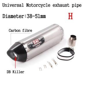 Motorcycle Yoshimura Exhaust Long Big Muffler Silencer High Quality For Higher cc