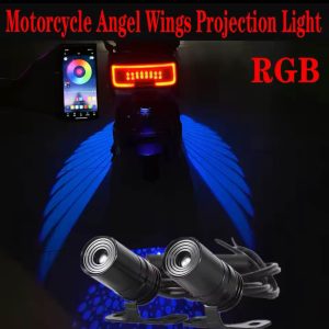 Angle Wing LED Changeable RBG Multi Color Light Motorcycle Car jeep 2PC