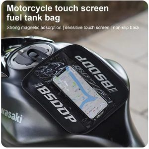 BSDDP Motorcycle Fuel Tank Bag Magnetic Transparent Waterproof Bag Mobile Holder Phone Pouch