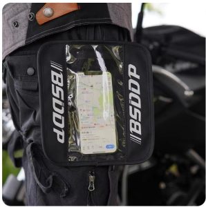 BSDDP Motorcycle Fuel Tank Bag Magnetic Transparent Waterproof Bag Mobile Holder Phone Pouch