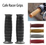 Cafe Racer Handle Grips 22mm Oval Design Retro Classic Vintage Project Bike Bobber