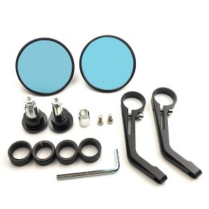 High Quality Cafe Racer CNC Motorcycle Rear View Bar End Mirror Handlebar Mirrors