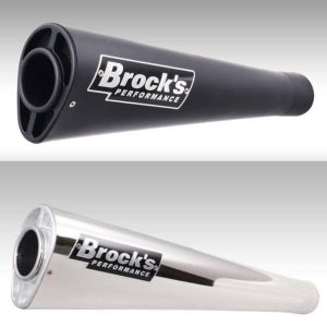 Motorcycle Brocks exhaust Long Big Muffler Silencer S2B High Performance