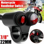 Motorcycle Dual Button 3+2 Point ONOFFON Switch With RED LED