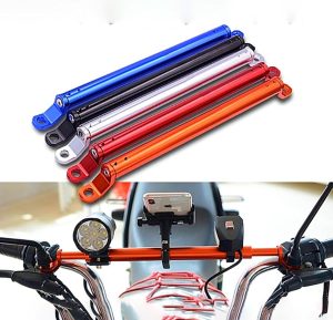 Motorcycle Extension Bar For LED Mobile Holder Charger Mount Extendable Rod Extra Accessories Handle Crossbar