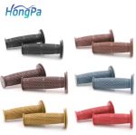 Motorcycle Handlebar Grips 22mm Rubber Hand Grip For Cafe Racer Classic Vintage bobber Universal