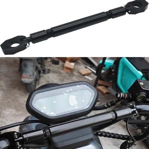 Motorcycle Handle Cross Bar Extension For LED Lights and Mobile Holder Buttons Reduce Vibration