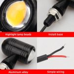 Motorcycle Mini Metal Jet Black Bullet Flasher L17 Turn Signals Indicator Yellow Amber 2pc