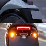 Motorcycle Mini Metal Jet Black Bullet Flasher L17 Turn Signals Indicator Yellow Amber 2pc