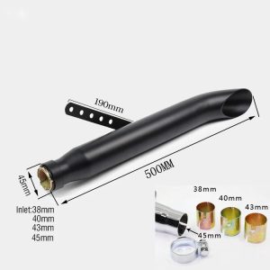 Motorcycle Vintage Cafe Racer Slip-on Exhaust Classic for Royal Enfield and Harley Muffler E02