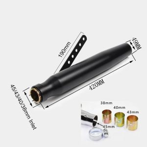 Motorcycle Vintage Cafe Racer Slip-on Exhaust Classic for Royal Enfield and Harley Muffler E03