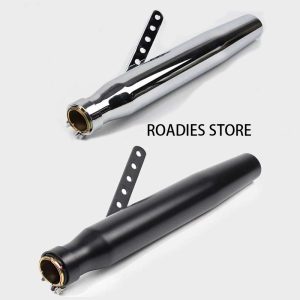 Motorcycle Vintage Cafe Racer Slip-on Exhaust Classic Brat Chopper bobber for Royal Enfield and Harley Muffler E03