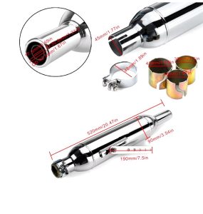 Motorcycle Vintage Cafe Racer Slip-on Exhaust Classic for Royal Enfield and Harley Muffler E04