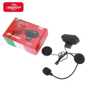 BSDDP BT-12 Wireless Bluetooth 5.0 Device Call Music Headset For Motorcycle Riding Helmet Headphones