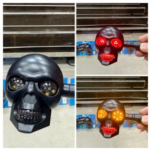 LIU HJG Motorcycle Skull Turn signal LED indicators Big small 2pc