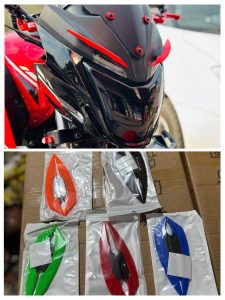 Motorcycle Eyebrows Modification Spoiler Wind Winglet Air Flow Fairing Headlight Helmet Honda CB150F Suzuki GR150 Yamaha YBR