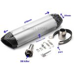 Motorcycle MIVV Exhaust Universal Muffler Silencer Free Flow DB Killer Bass Loud Increase Performance